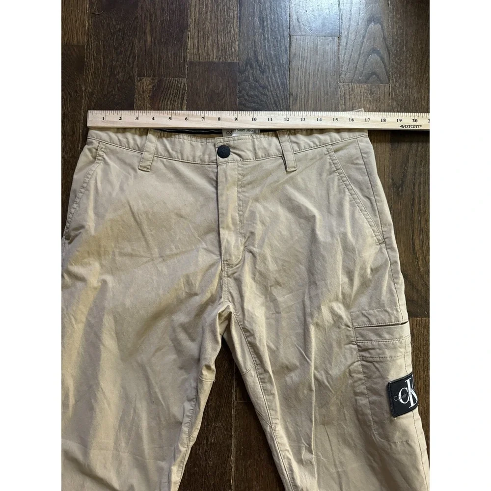 Calvin Klein Ripstop Taper Chino Hose Pants Men's Size Large Tan - Picture 8 of 8